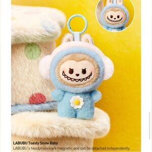 Pop Bean LABUBU Plush Pendant Fluffy and Cozy Toasty Snow Baby